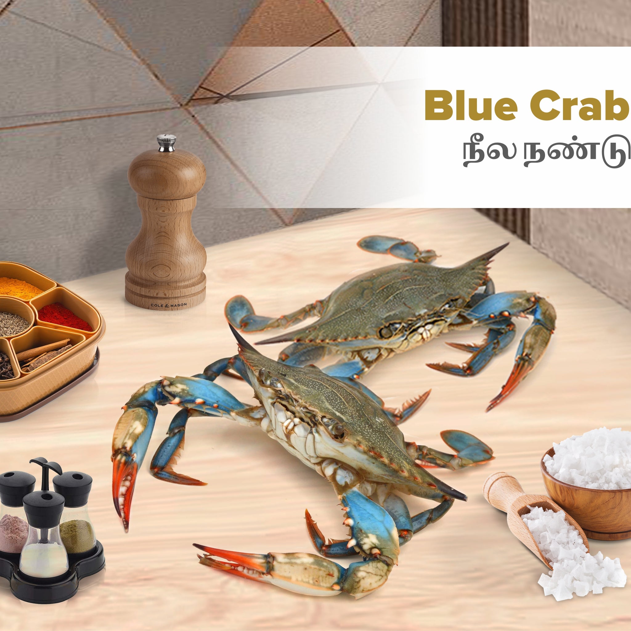 Blue crab / நீல நண்டு -  Whole