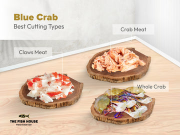 Blue crab / நீல நண்டு -  Cut & Cleaned