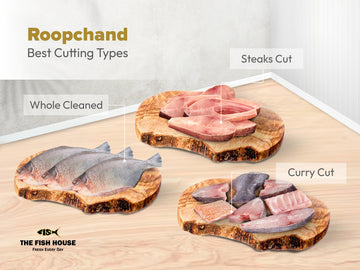 Roopchand / River Pomfret/ Dam vawal - Curry Cut & Slice