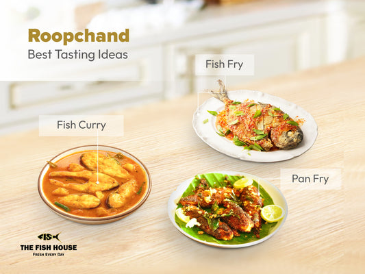 Roopchand / River Pomfret/ Dam vawal - Curry Cut & Slice