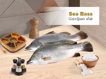 Sea Bass/ கொடுவா மீன் - Full Fish / Curry Cut