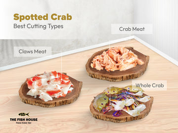 Dot Crab / புள்ளி நண்டு - Cut & Cleaned