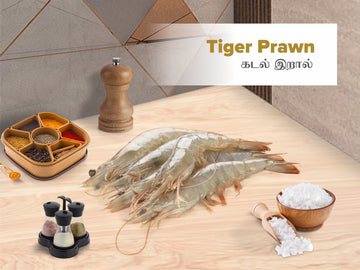 Tiger prawn  cleaned & Deveined (20 counts)