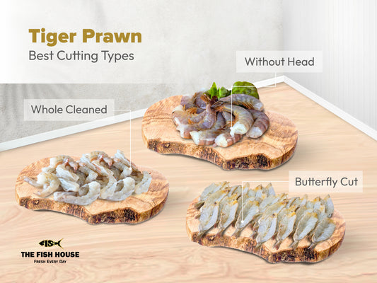 Tiger prawn  cleaned & Deveined (20 counts)