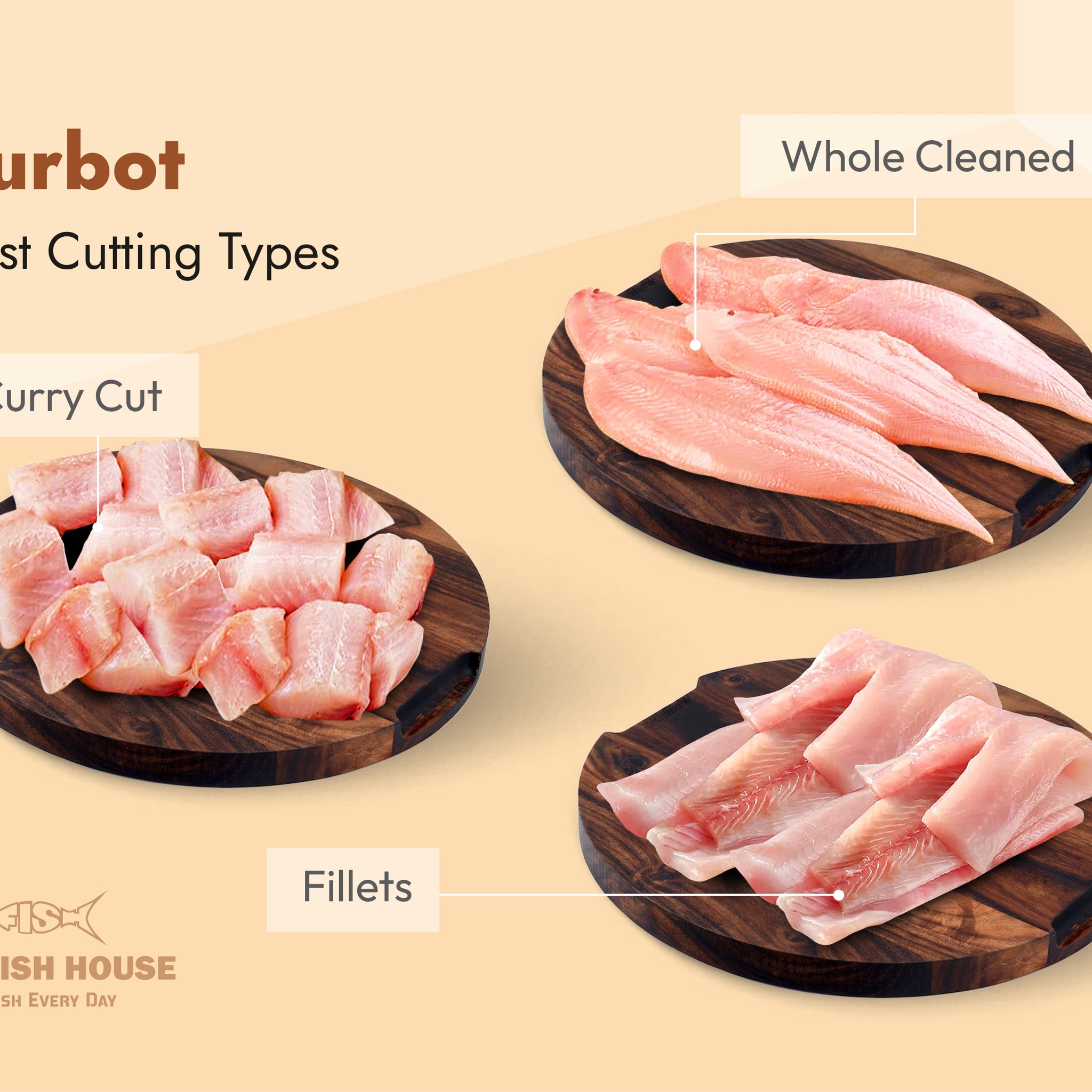 Sole Fish / நாக்கு மீன் - Curry Cut